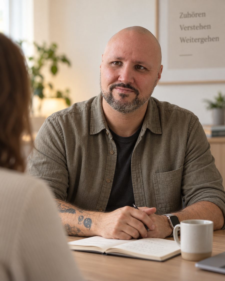 Nino im Beratungsgespräch